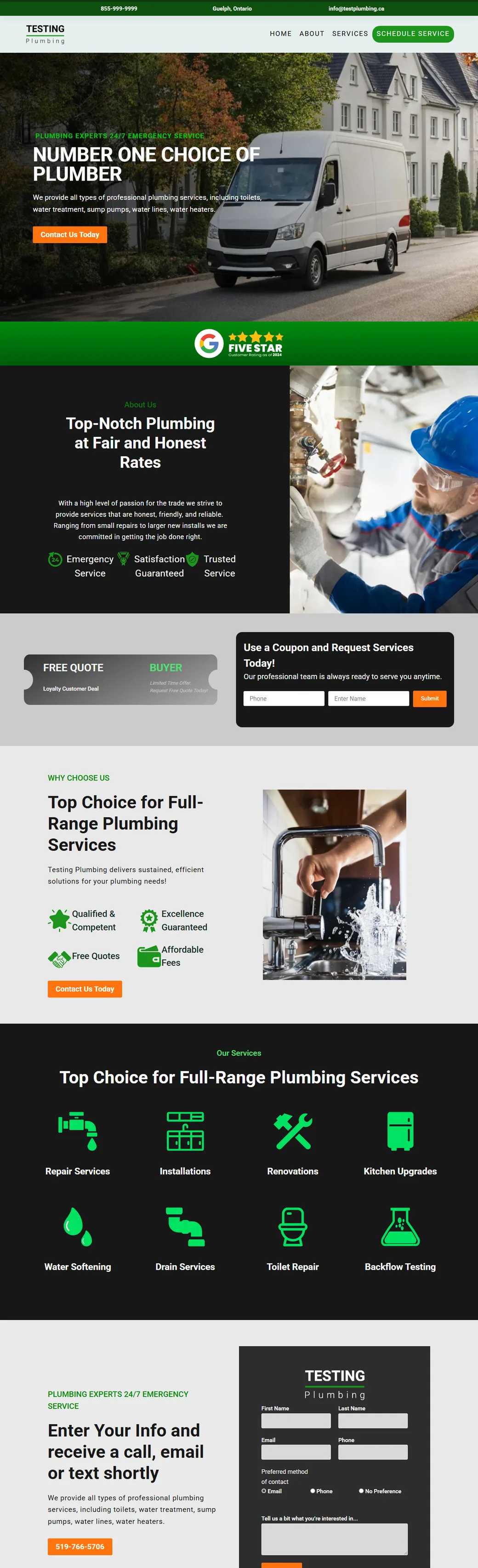 Testing Plumbing Pros